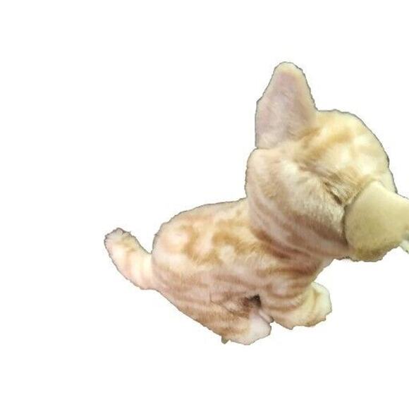 AURORA MIYONI TOTS Orange Tabby Kitten Plush Stuffed Animal Realistic Cat Toy - Picture 2 of 6